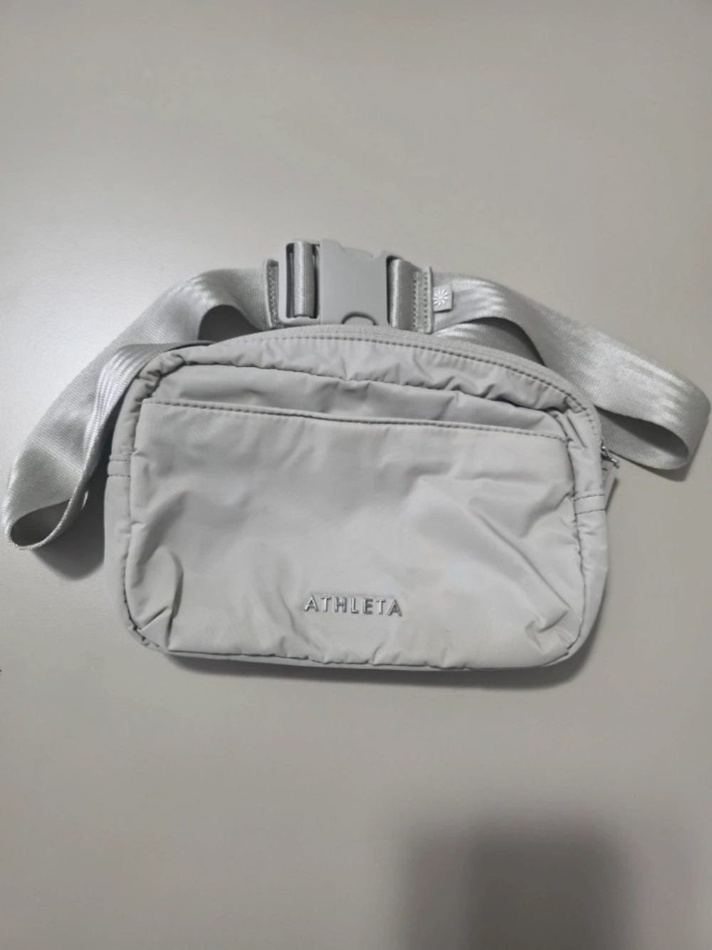 Athleta Light Gray Belt Bag